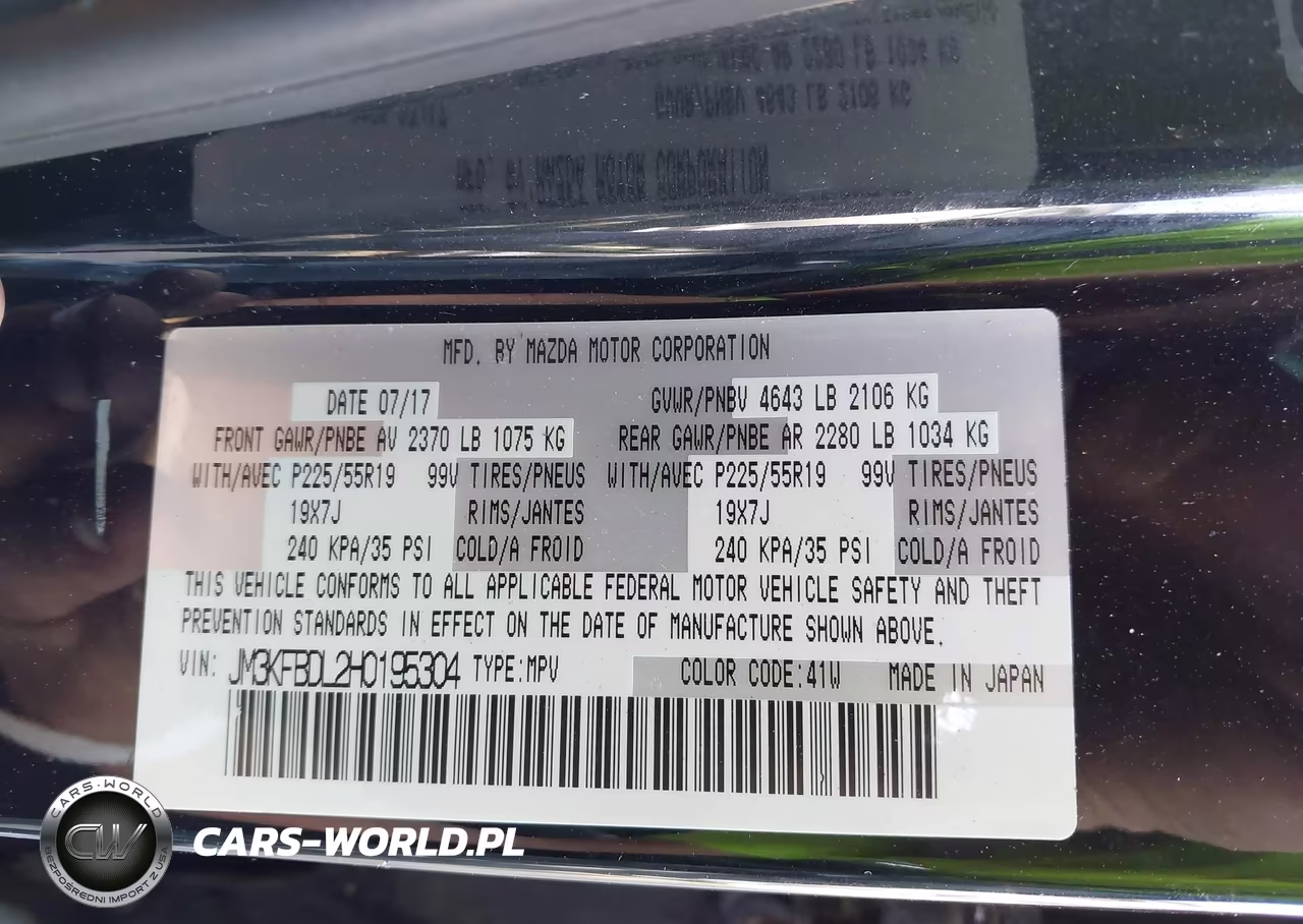 2017 Mazda Cx-5 Grand Touring VIN:JM3KFBDL2H0195304 - 9