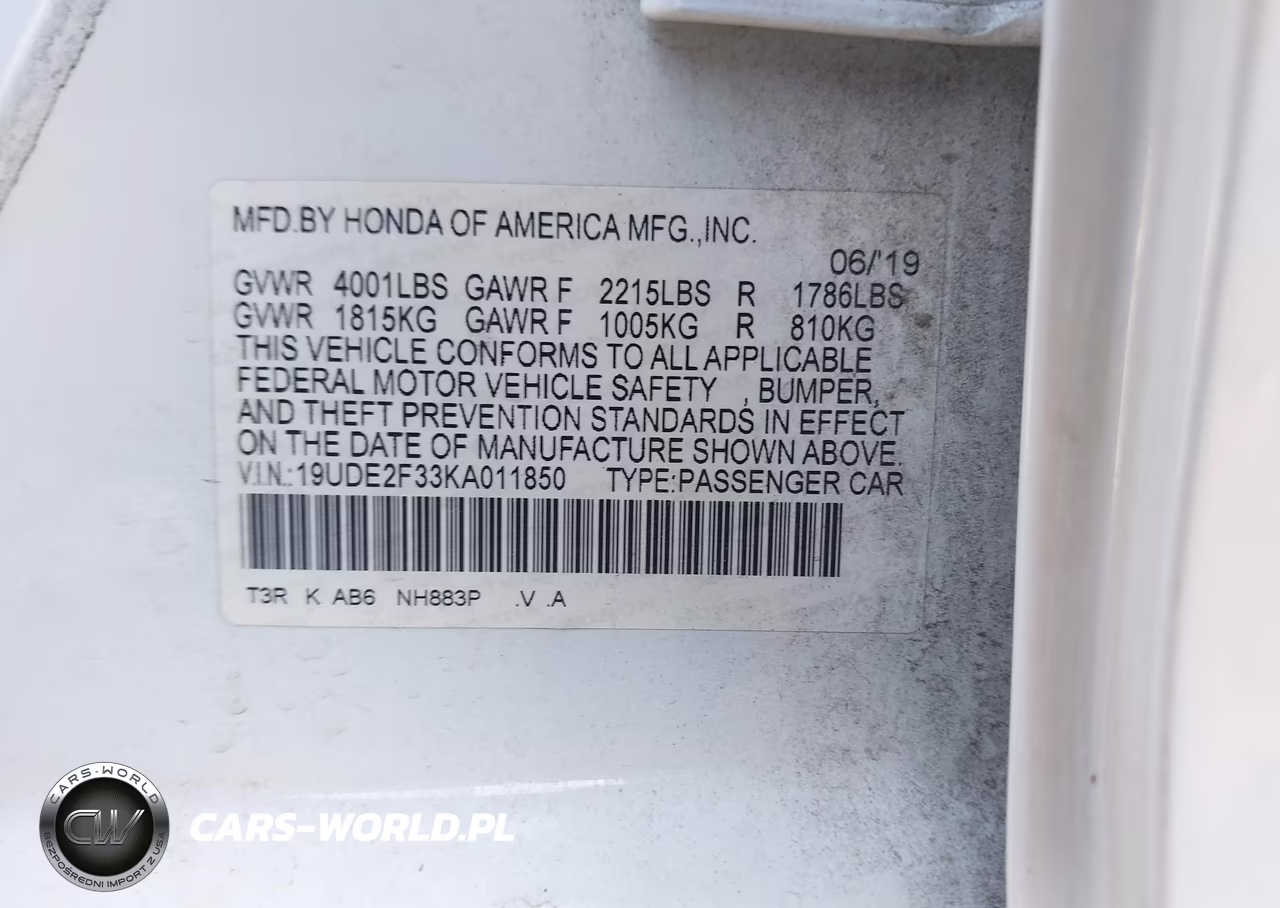 2019 Acura Ilx Standard VIN:19UDE2F33KA011850 - 9