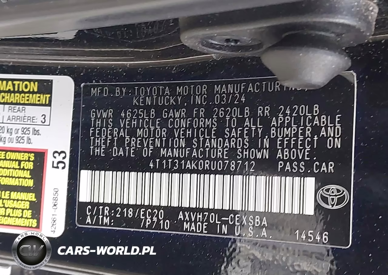 2024 Toyota Camry Hybrid Se Nightshade VIN:4T1T31AK0RU078712 - 9