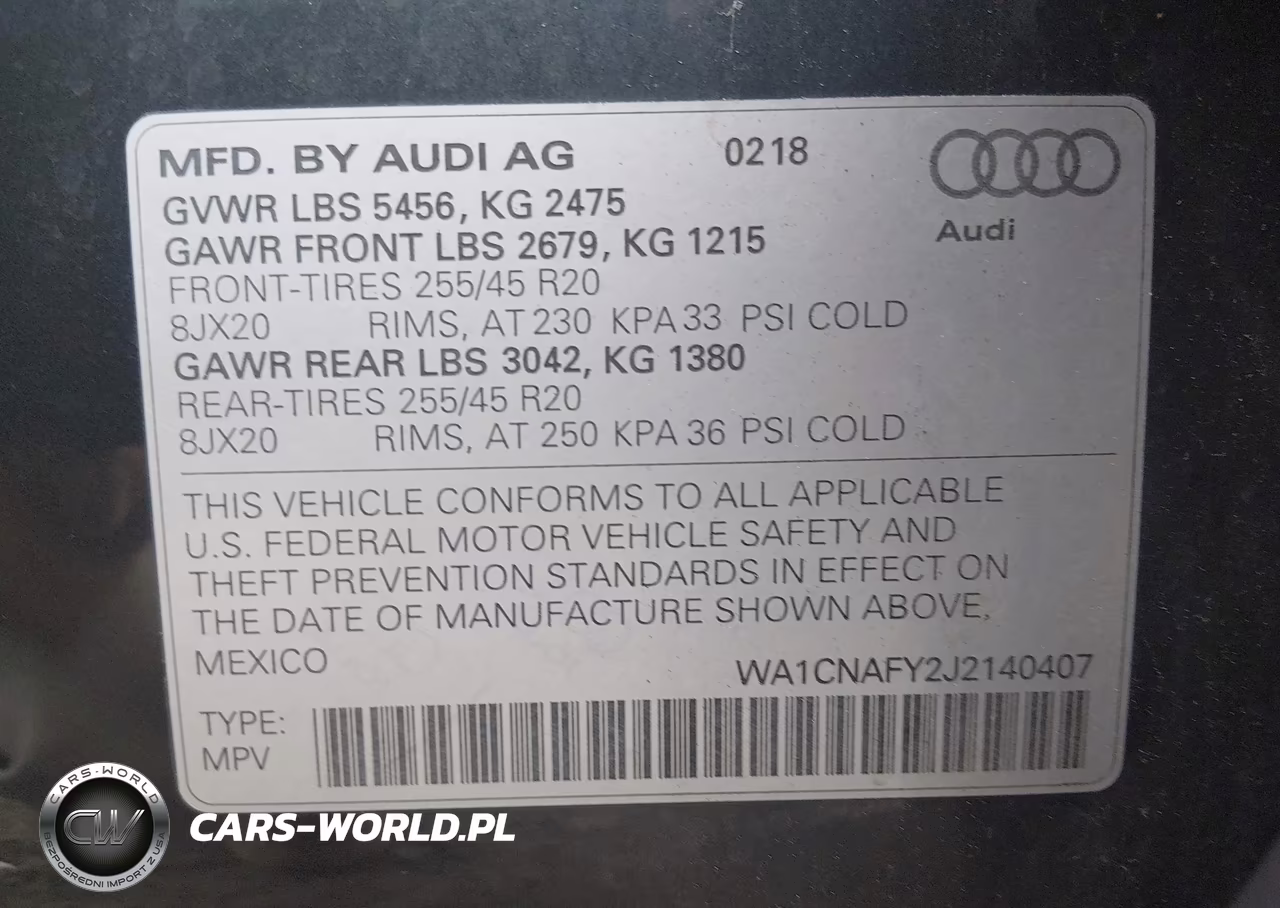 2018 Audi Q5 2.0T Premium-2.0T Tech Premium VIN:WA1CNAFY2J2140407 - 9