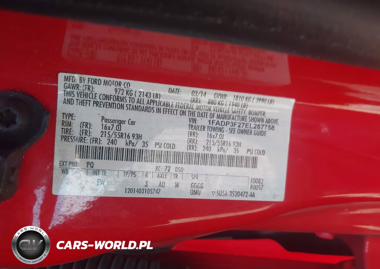 2014 Ford Focus Se VIN:1FADP3F27EL287758 - 9
