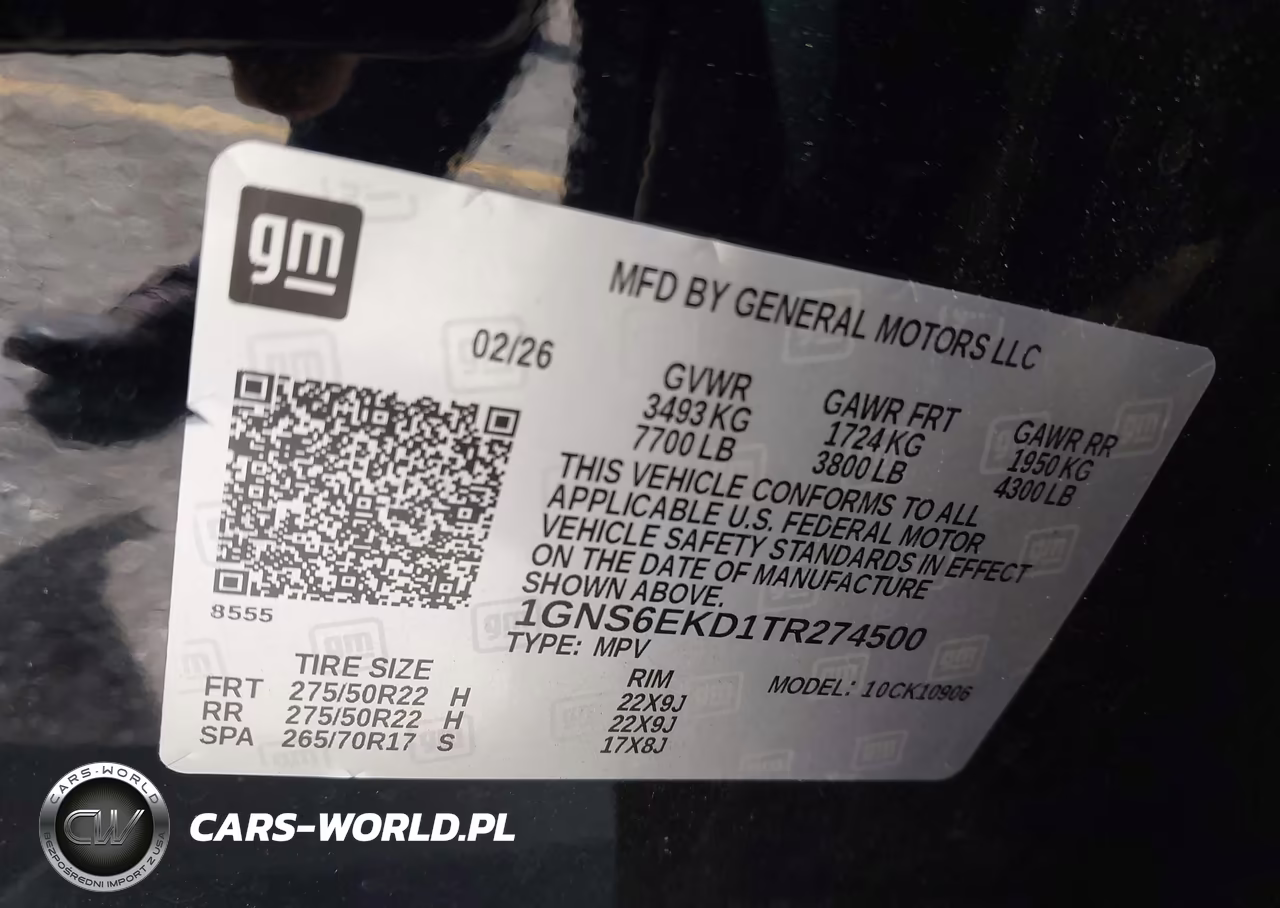2026 Chevrolet Suburban Rst, 4Wd VIN:1GNS6EKD1TR274500 - 9
