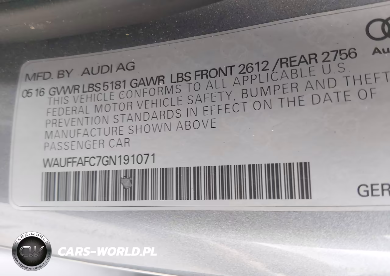 2016 Audi A6 2.0T Premium VIN:WAUFFAFC7GN191071 - 9