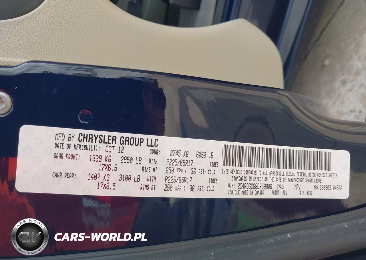 2013 Dodge Grand Caravan Sxt VIN:2C4RDGCG8DR599061 - 9