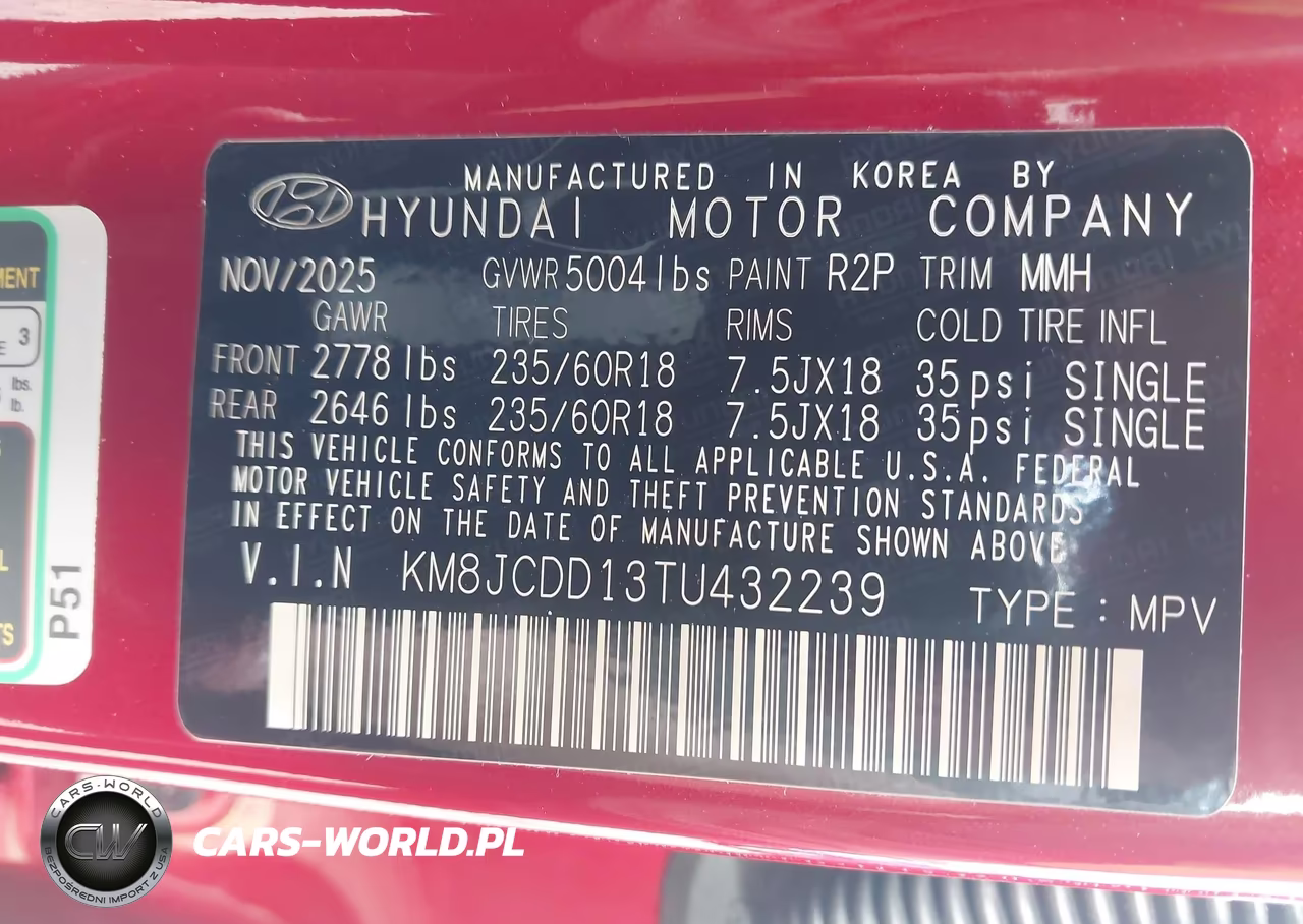 2026 Hyundai Tucson Hybrid Sel Convenience VIN:KM8JCDD13TU432239 - 9