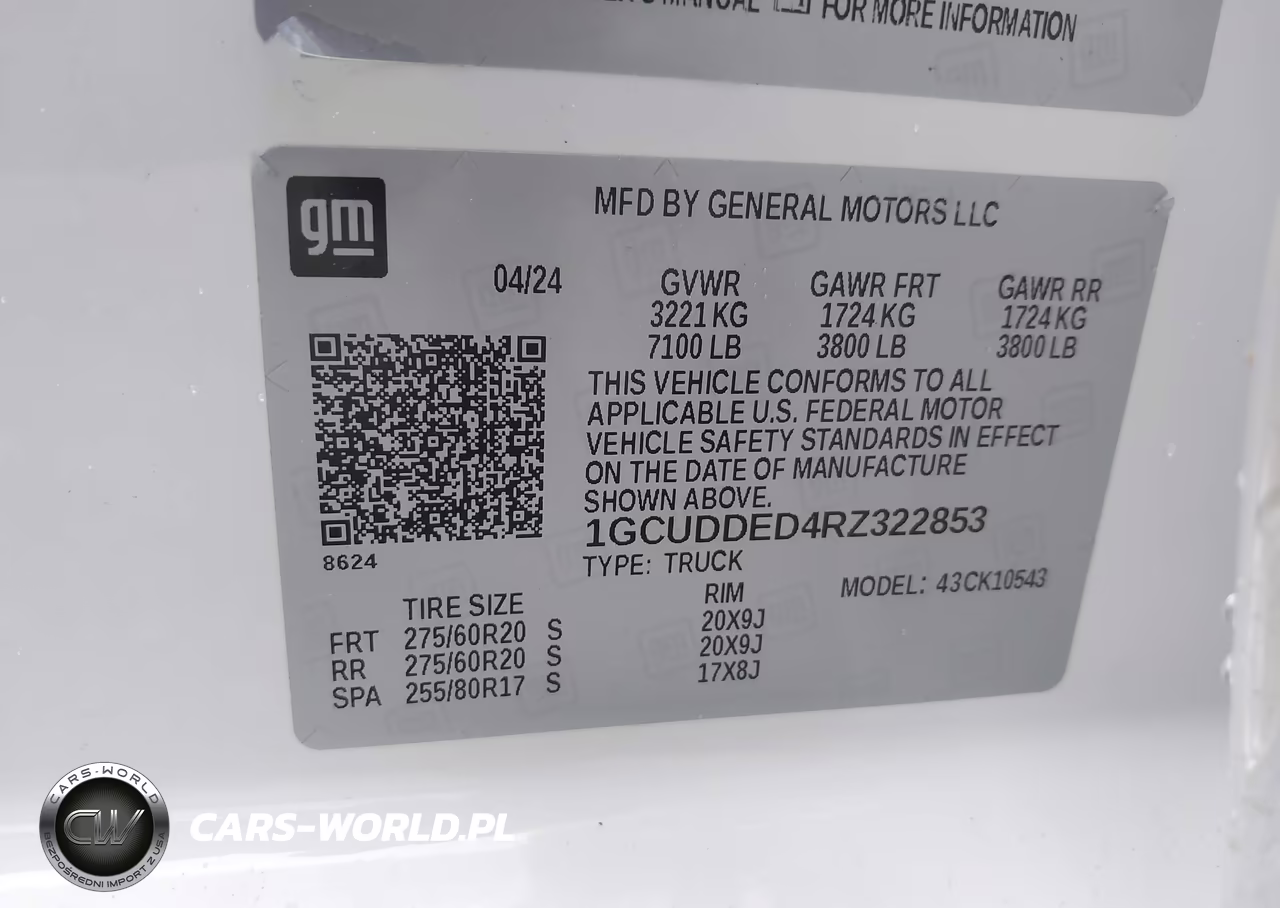 2024 Chevrolet Silverado 1500 4Wd Short Bed Lt VIN:1GCUDDED4RZ322853 - 9