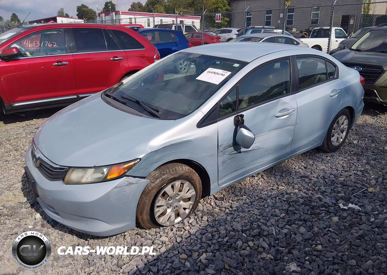 2012 Honda Civic Lx VIN:19XFB2F5XCE078879 - 2