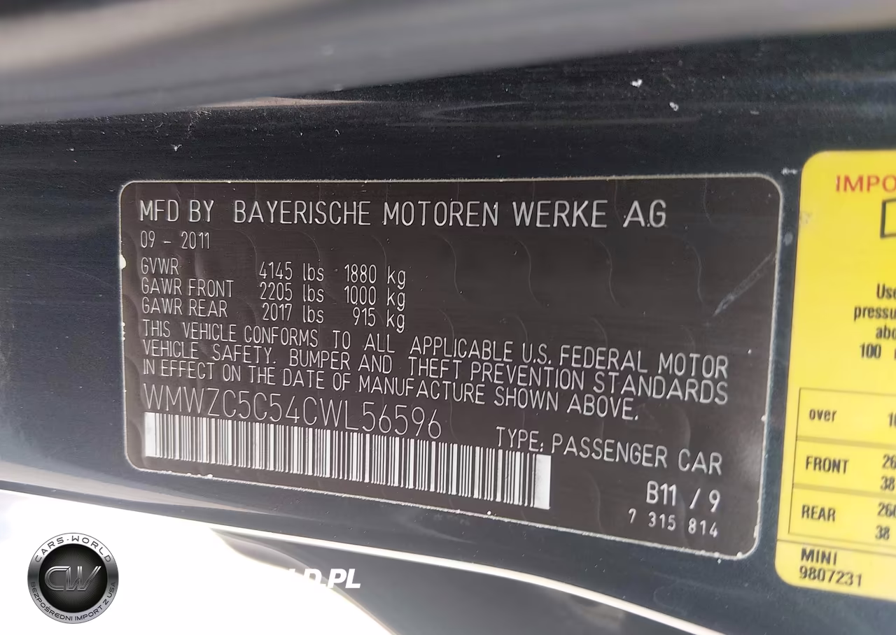 2012 Mini Cooper S Countryman VIN:WMWZC5C54CWL56596 - 9