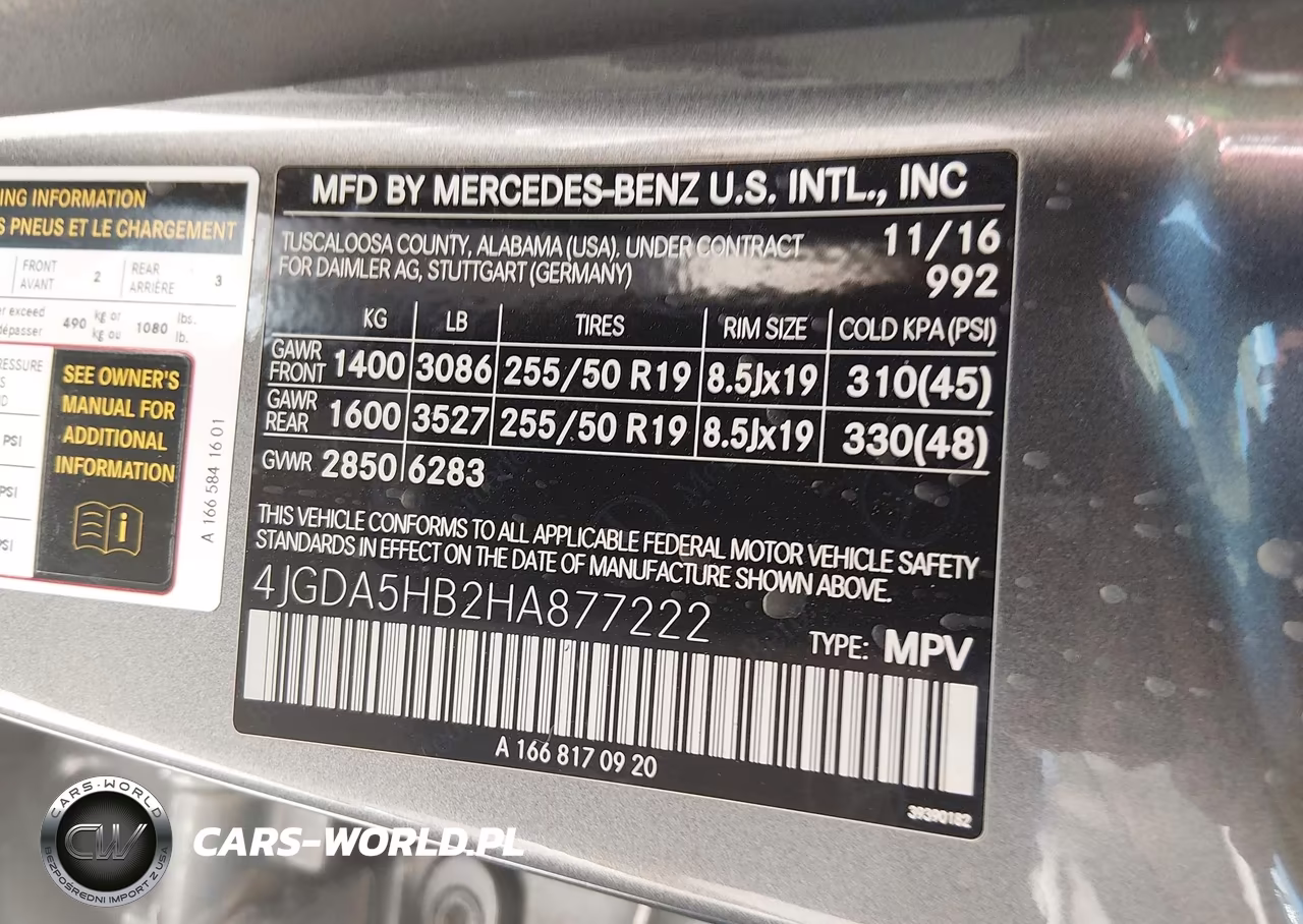 2017 Mercedes-Benz Gle 350 4Matic VIN:4JGDA5HB2HA877222 - 9