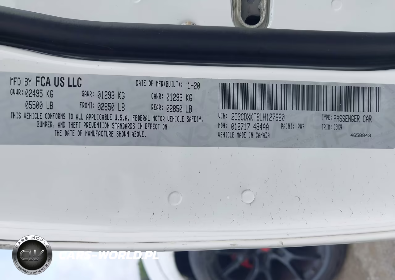 2020 Dodge Charger Police Awd VIN:2C3CDXKT8LH127620 - 9