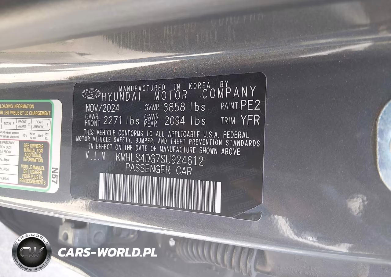 2025 Hyundai Elantra Sel Convenience VIN:KMHLS4DG7SU924612 - 9