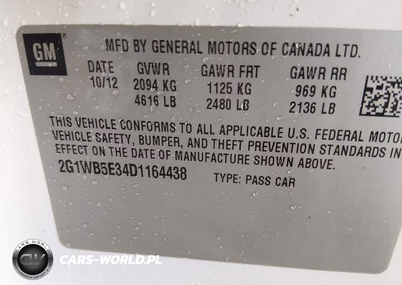 2013 Chevrolet Impala Lt VIN:2G1WB5E34D1164438 - 9