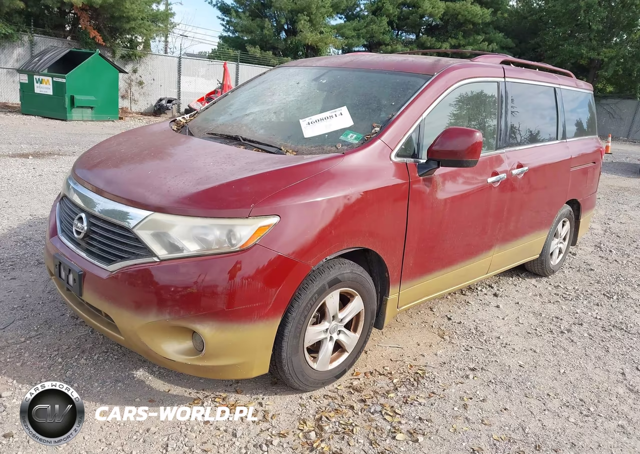 2012 Nissan Quest Sv VIN:JN8AE2KP8C9039550 - 2
