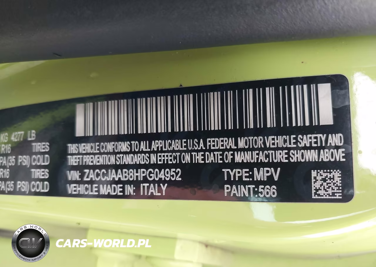 2017 Jeep Renegade Sport Fwd VIN:ZACCJAAB8HPG04952 - 9