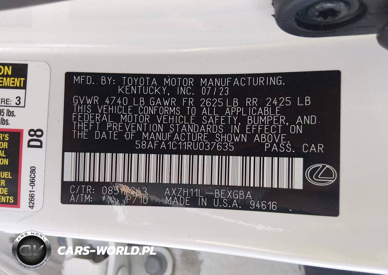 2024 Lexus Es 300H Ultra Luxury VIN:58AFA1C11RU037635 - 9