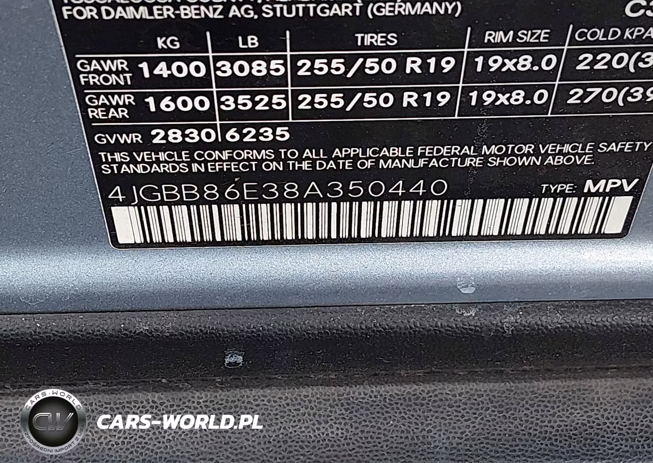2008 Mercedes-Benz Ml 350 4Matic VIN:4JGBB86E38A350440 - 9