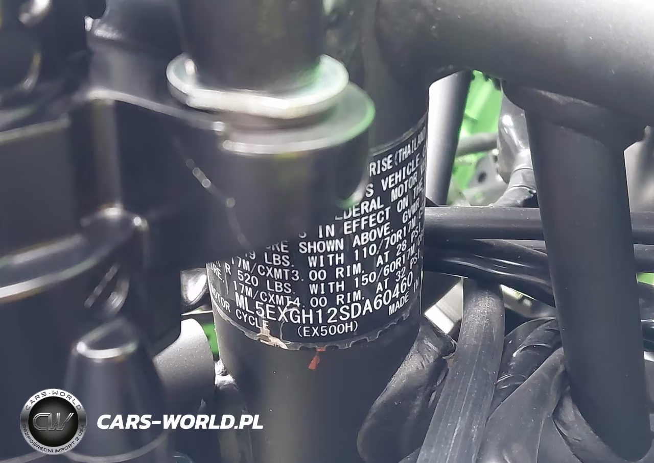 2025 Kawasaki Ex500 H VIN:ML5EXGH12SDA60460 - 10