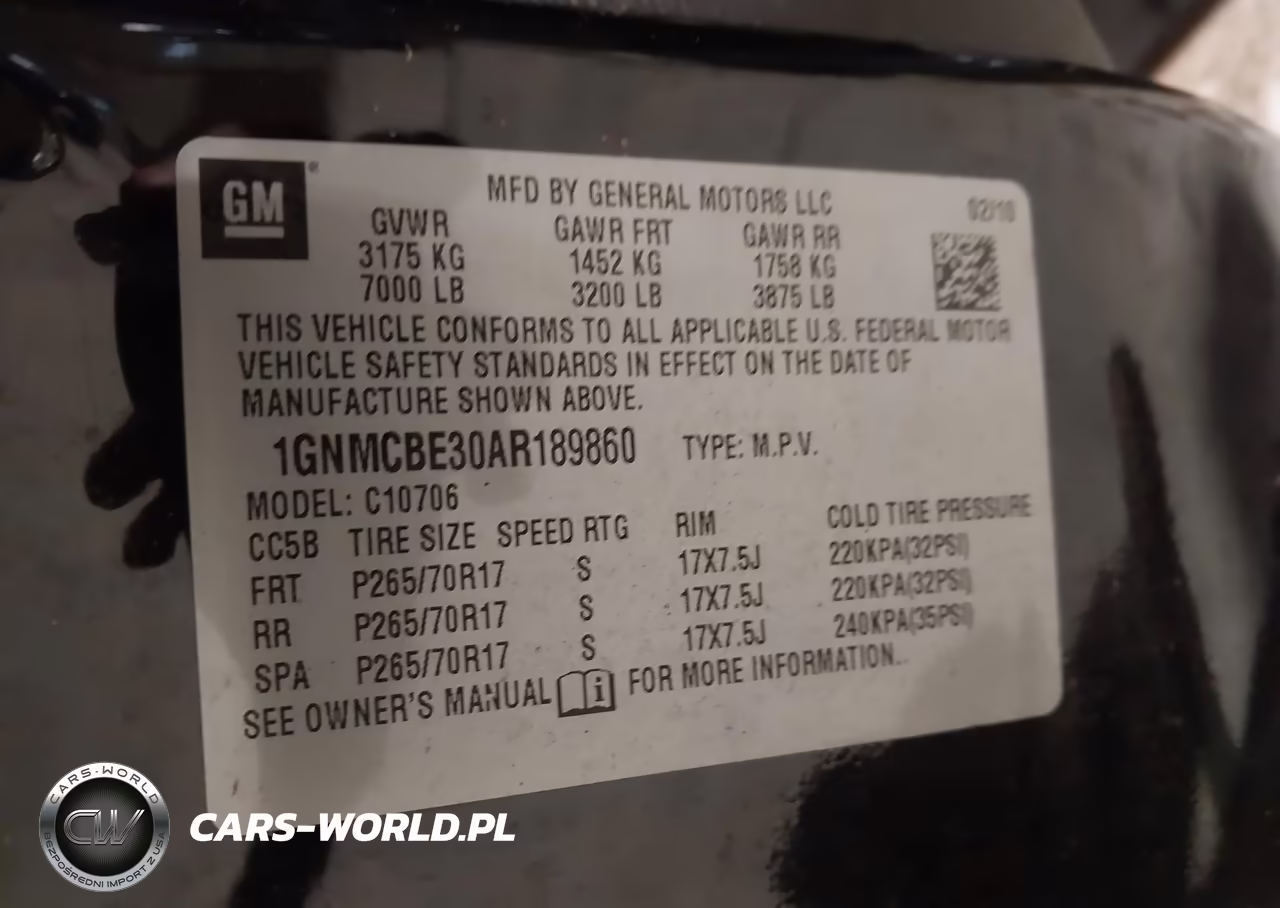 2010 Chevrolet Tahoe Lt VIN:1GNMCBE30AR189860 - 9