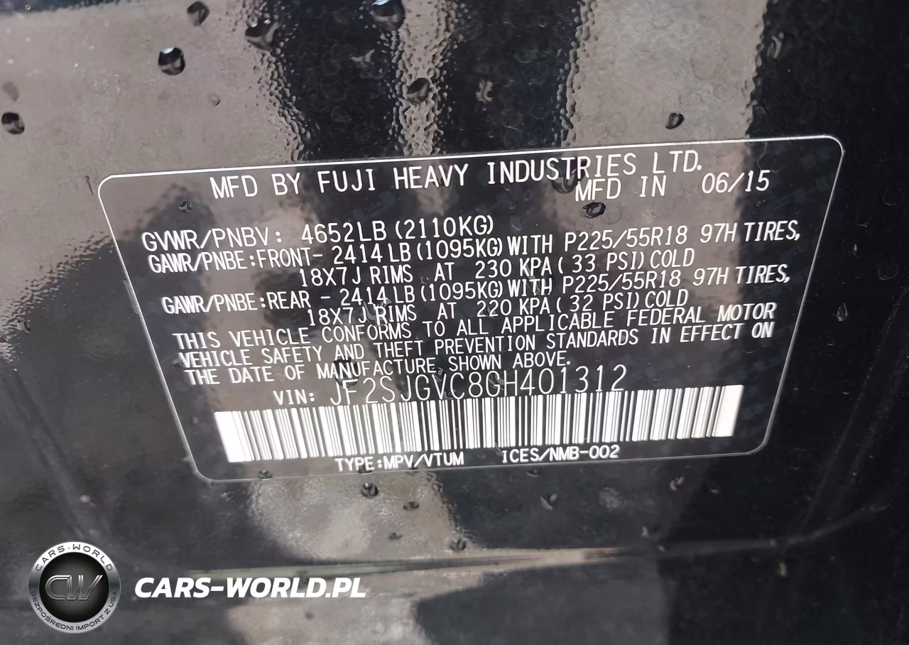 2016 Subaru Forester 2.0Xt Touring VIN:JF2SJGVC8GH401312 - 9