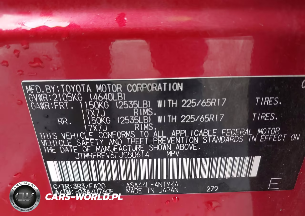 2015 Toyota Rav4 Xle VIN:JTMRFREV6FJ050614 - 9