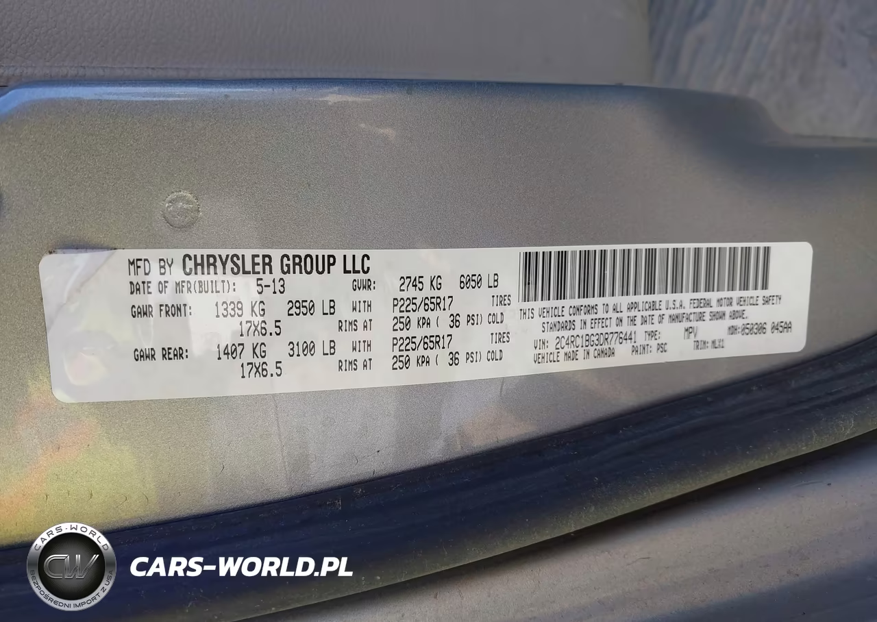 2013 Chrysler Town & Country Touring VIN:2C4RC1BG3DR776441 - 9
