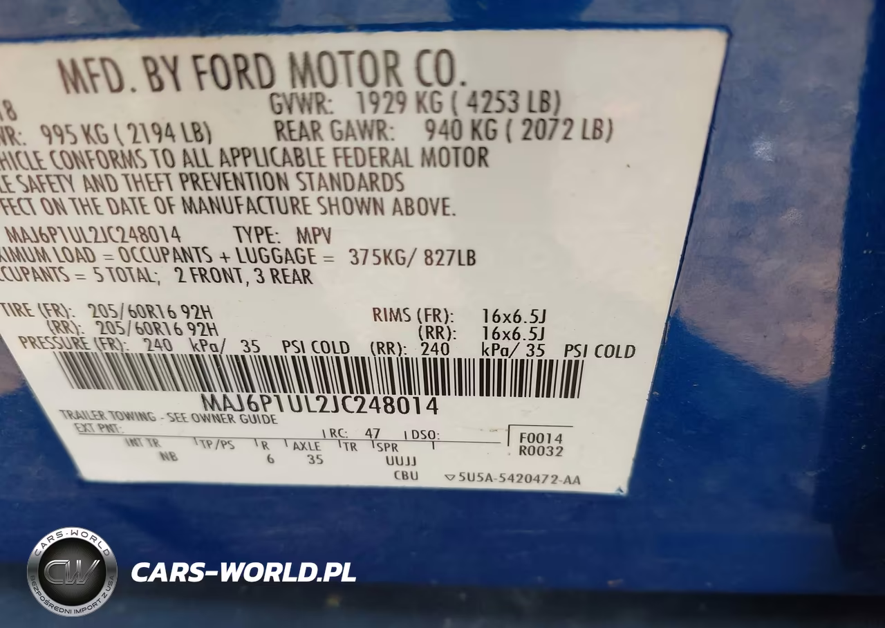 2018 Ford Ecosport Se VIN:MAJ6P1UL2JC248014 - 9