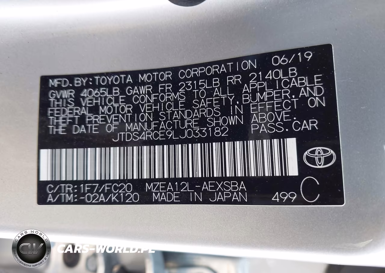 2020 Toyota Corolla Se VIN:JTDS4RCE9LJ033182 - 9