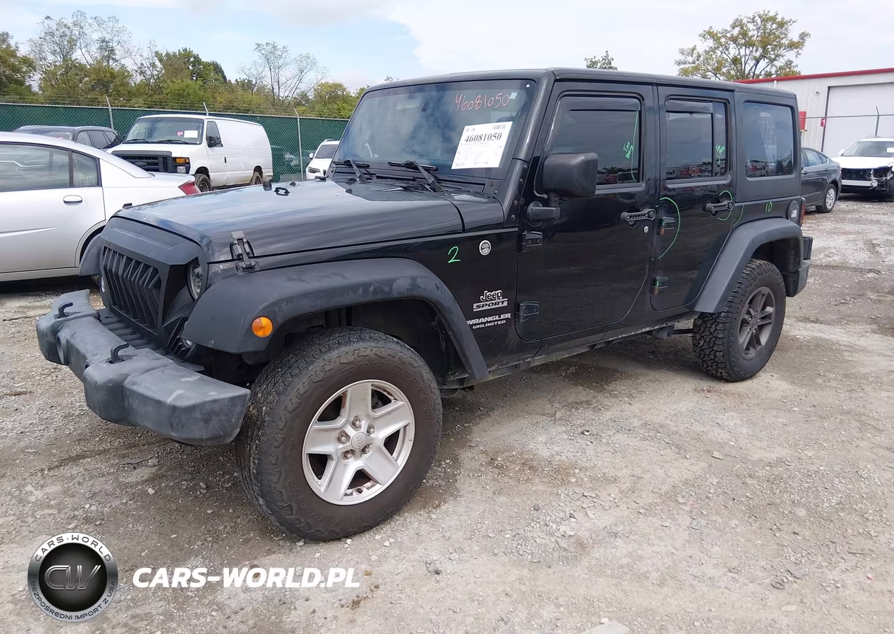 2016 Jeep Wrangler Unlimited Sport VIN:1C4BJWDG9GL102809 - 2