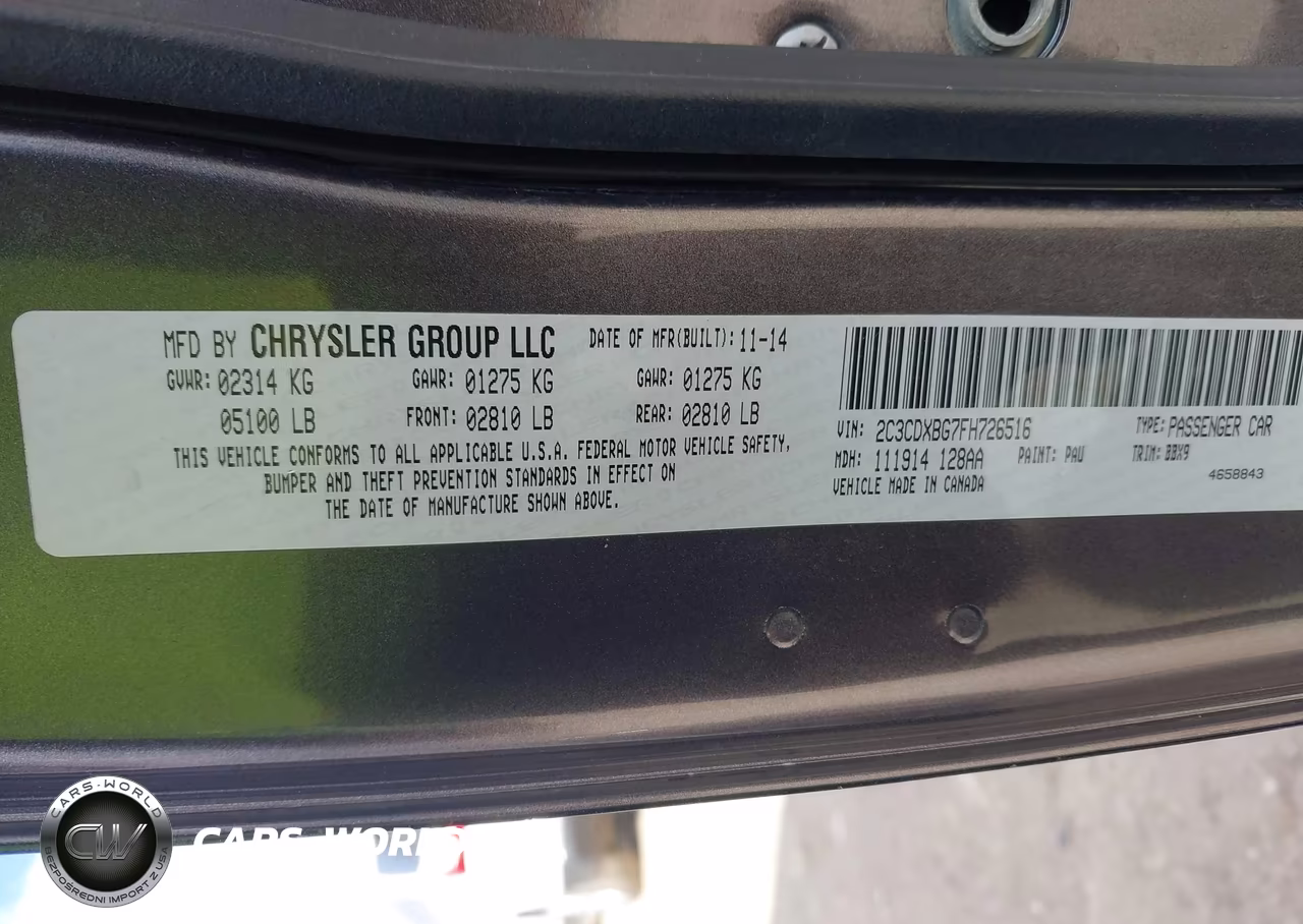 2015 Dodge Charger Se VIN:2C3CDXBG7FH726516 - 9