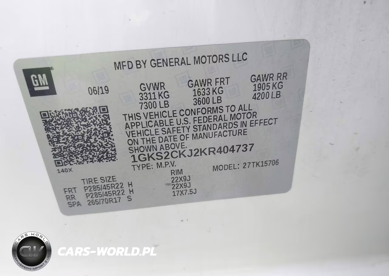 2019 GMC Yukon Denali VIN:1GKS2CKJ2KR404737 - 9