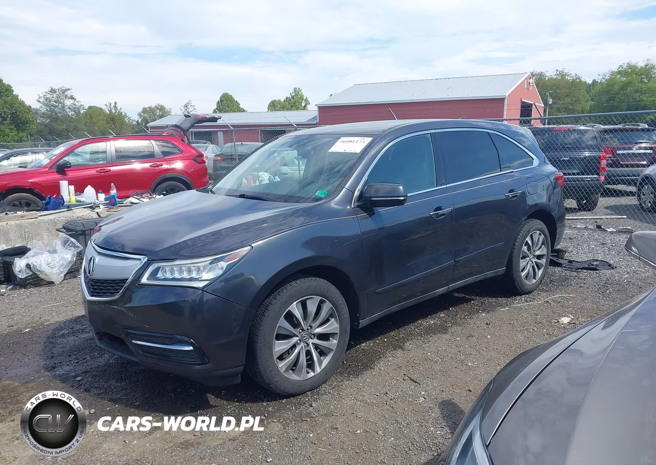 2015 Acura Mdx Technology Package VIN:5FRYD4H40FB025009 - 2