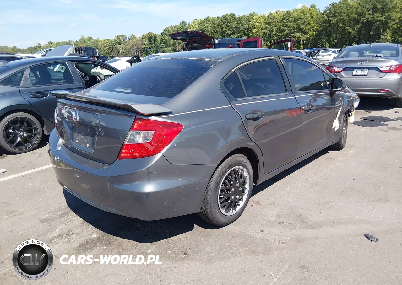 2012 Honda Civic Lx VIN:2HGFB2F58CH327671 - 4