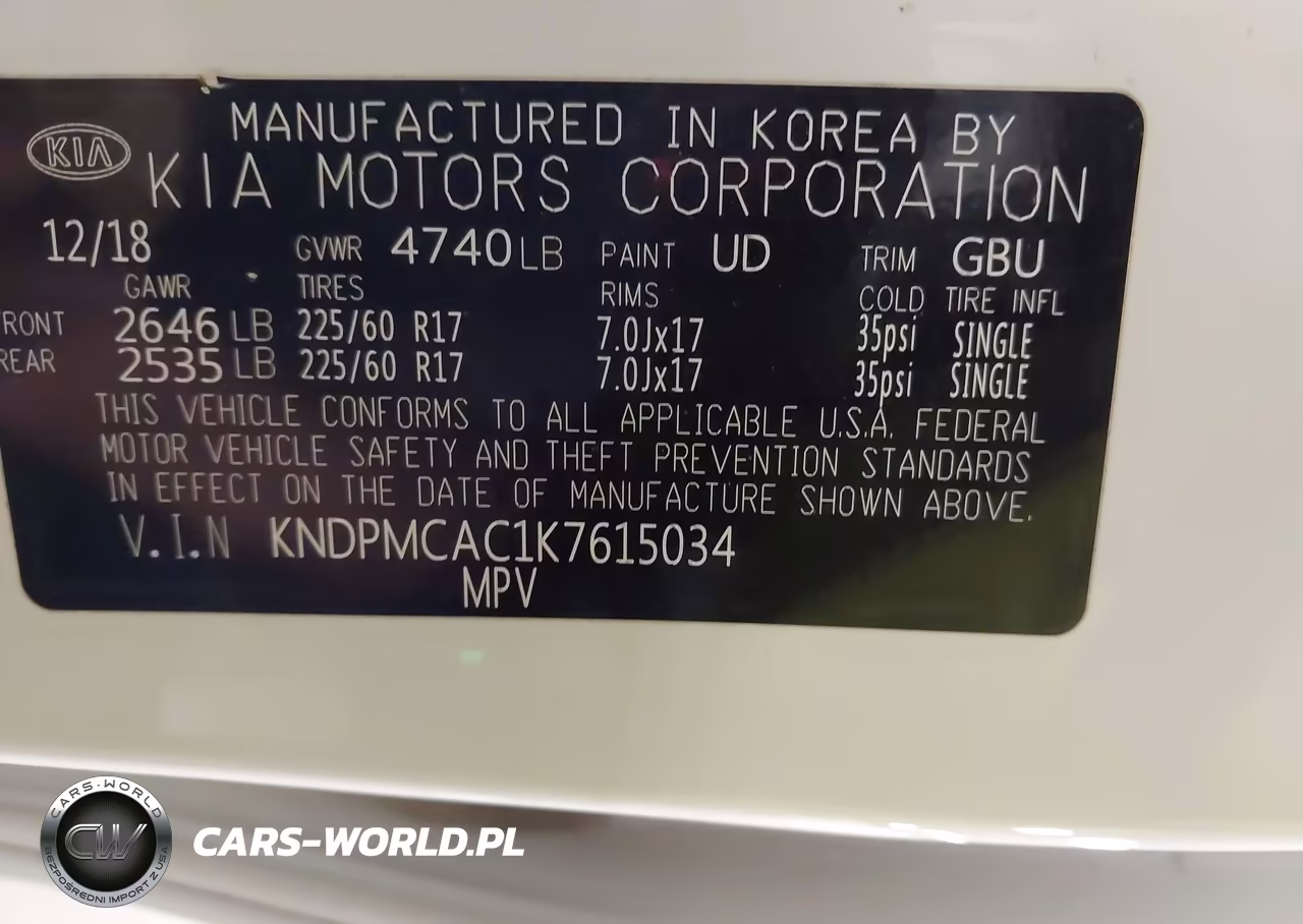 2019 Kia Sportage Lx VIN:KNDPMCAC1K7615034 - 9