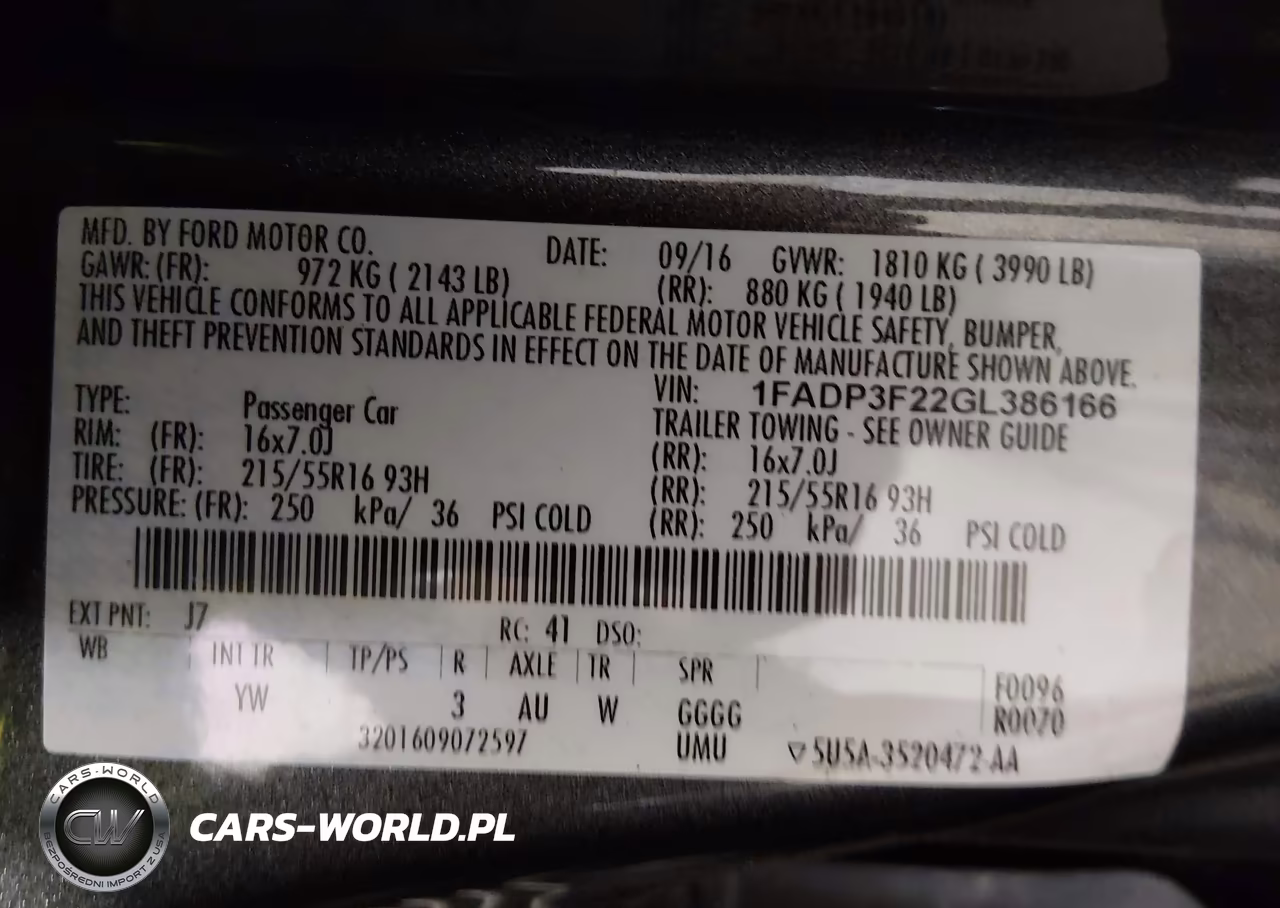2016 Ford Focus Se VIN:1FADP3F22GL386166 - 9