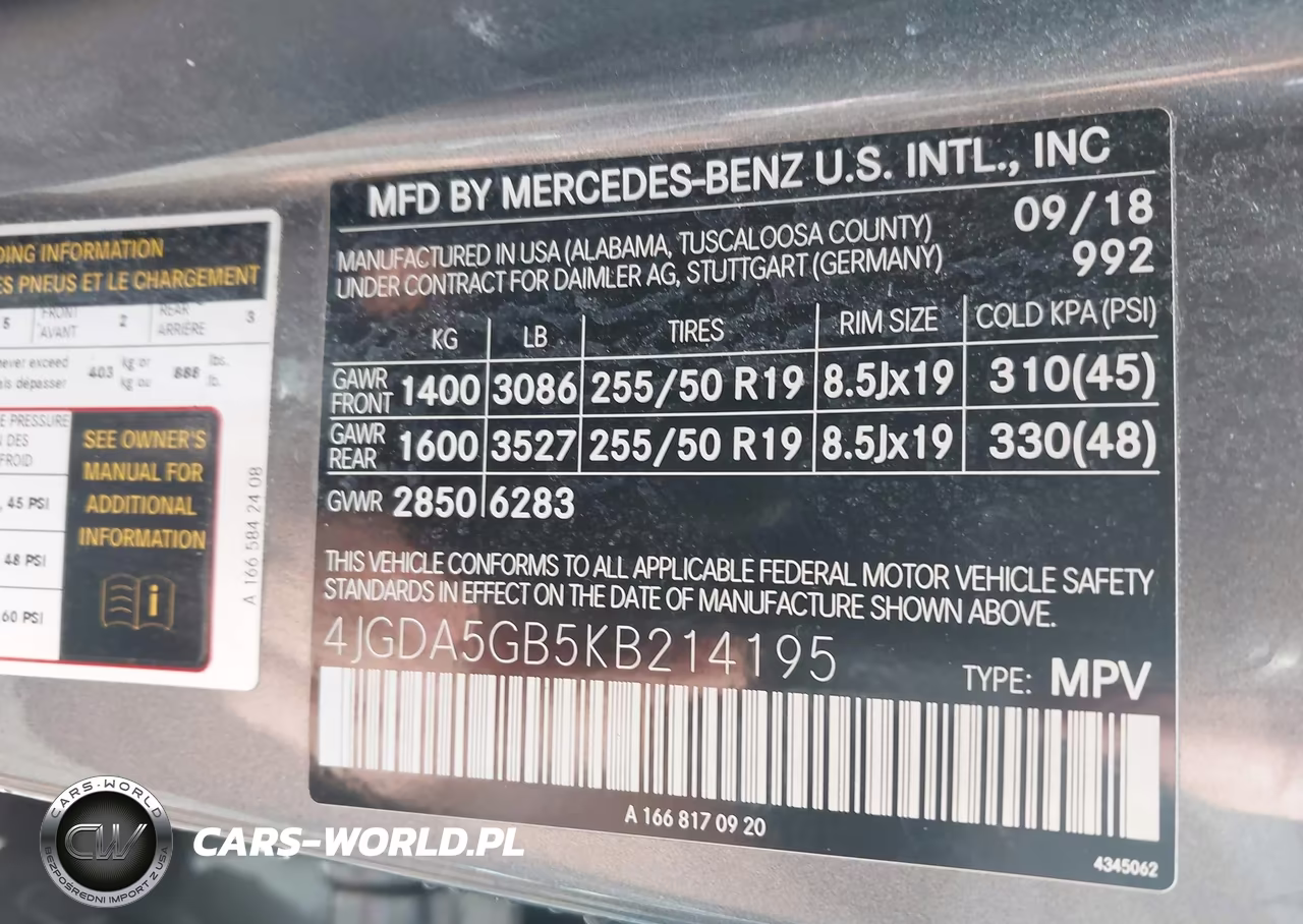 2019 Mercedes-Benz Gle 400 4Matic VIN:4JGDA5GB5KB214195 - 9