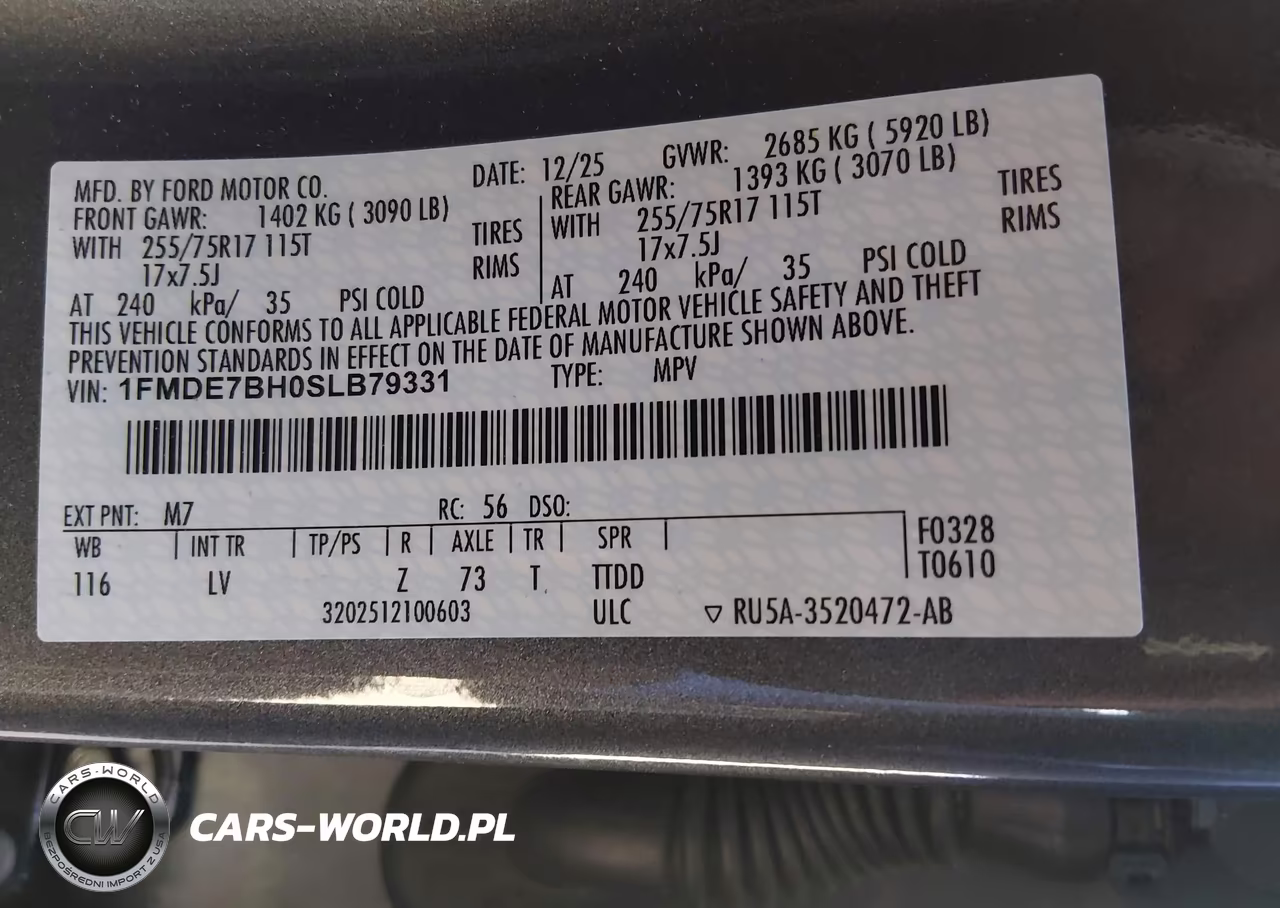 2025 Ford Bronco Big Bend VIN:1FMDE7BH0SLB79331 - 9