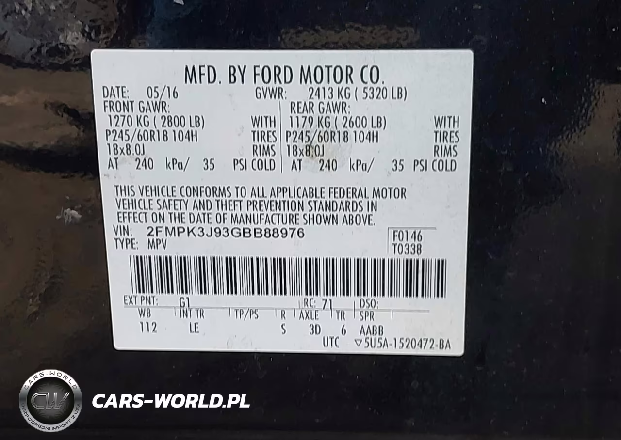 2016 Ford Edge Sel VIN:2FMPK3J93GBB88976 - 9