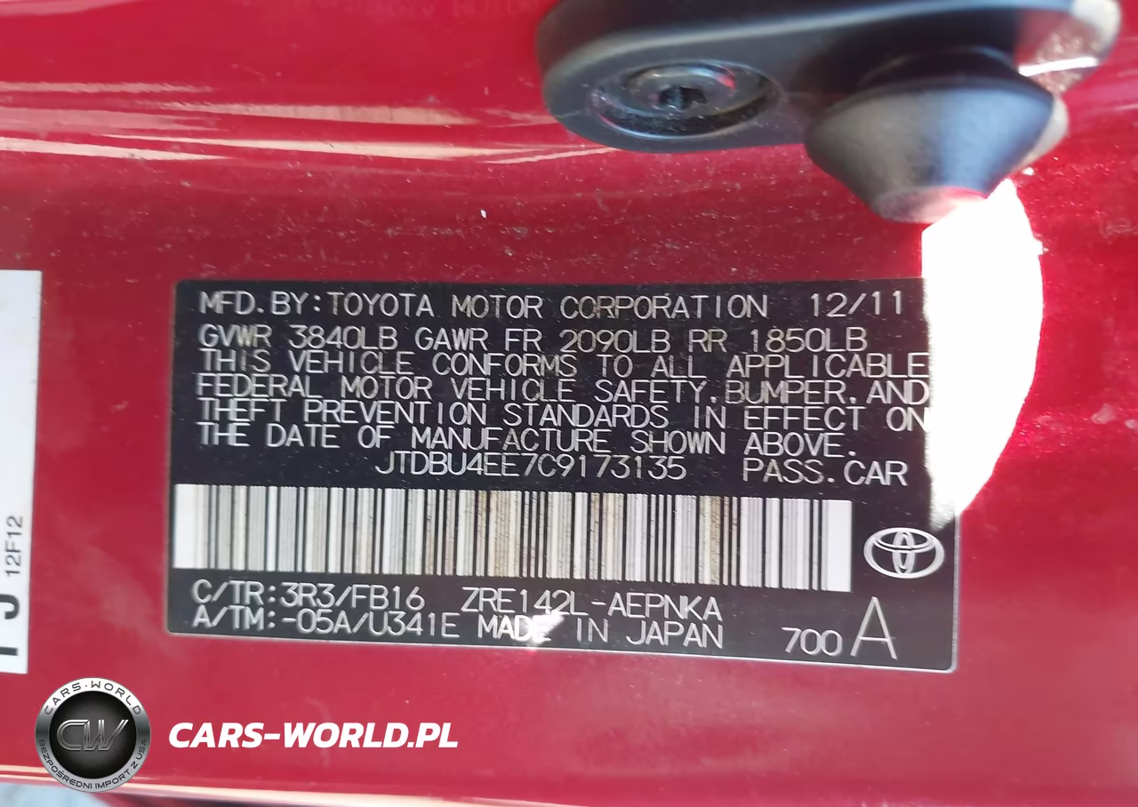 2012 Toyota Corolla Le VIN:JTDBU4EE7C9173135 - 9