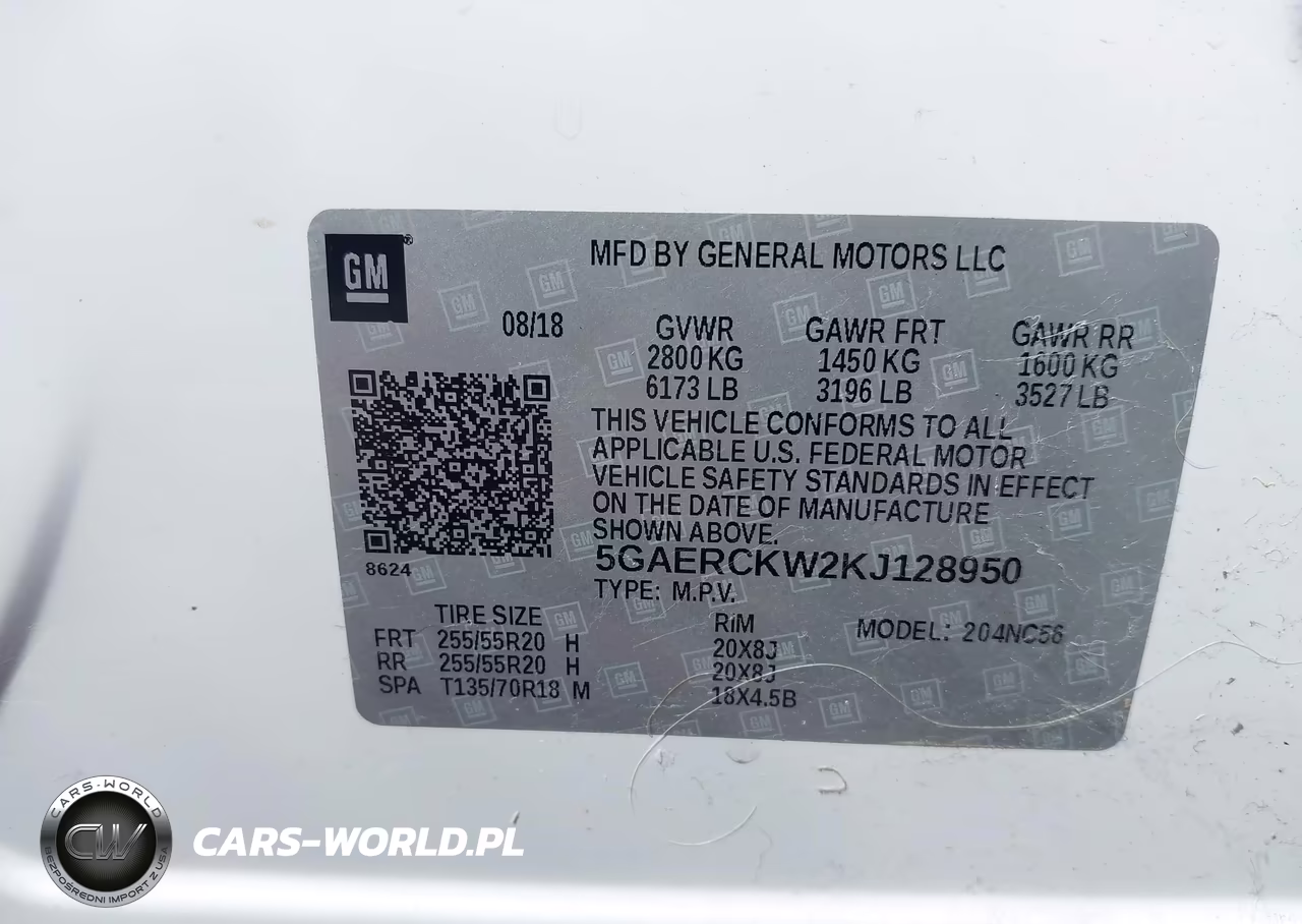 2019 Buick Enclave Fwd Premium VIN:5GAERCKW2KJ128950 - 9