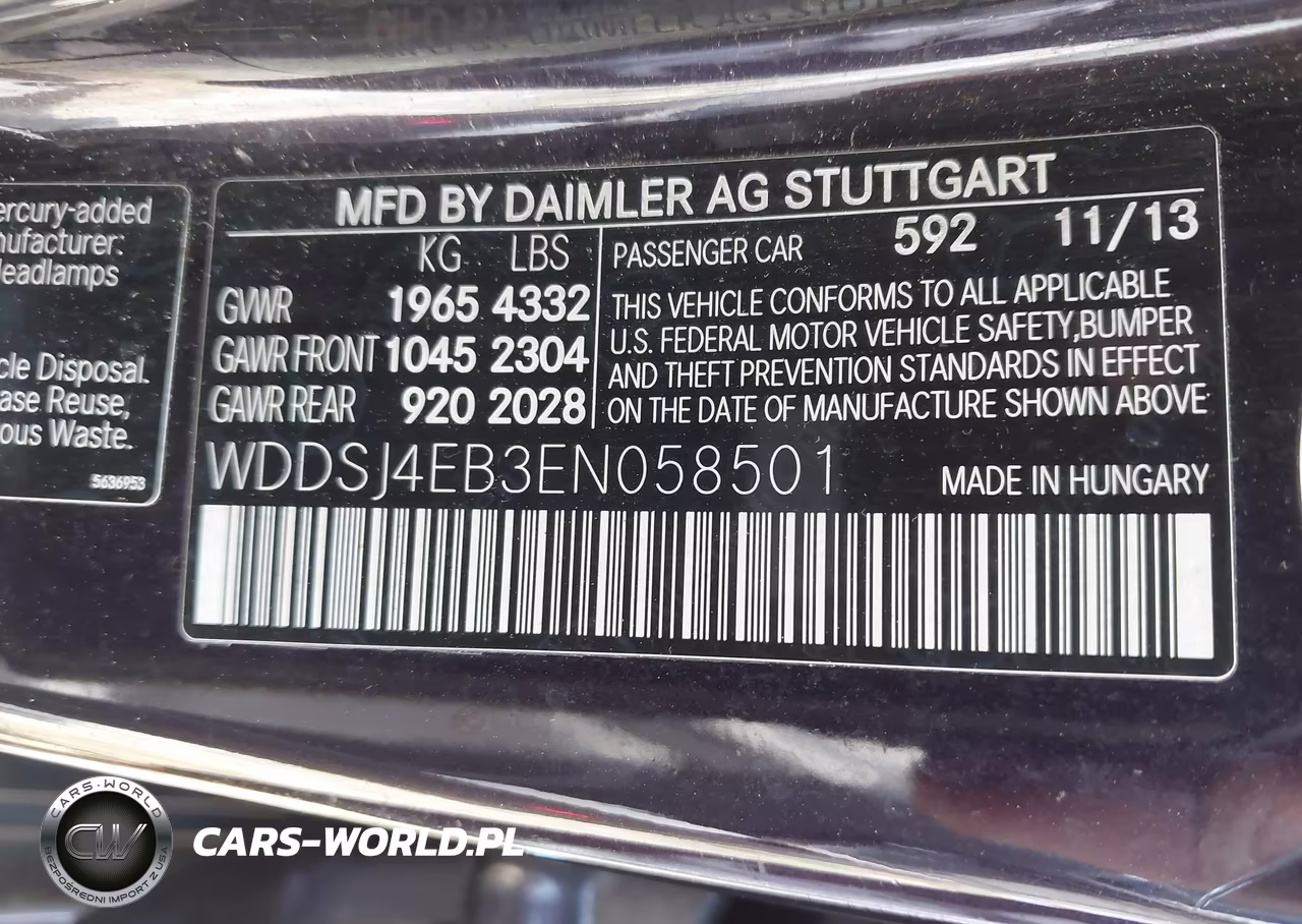 2014 Mercedes-Benz Cla 250 VIN:WDDSJ4EB3EN058501 - 9