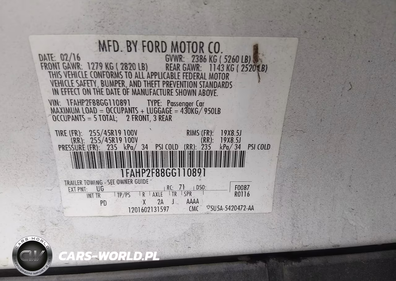 2016 Ford Taurus Limited VIN:1FAHP2F88GG110891 - 9
