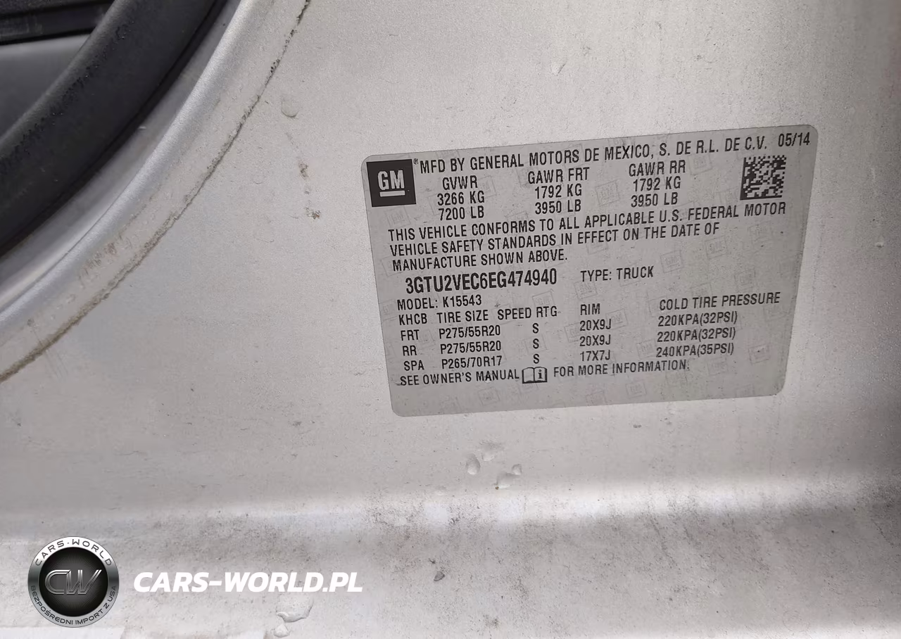 2014 GMC Sierra 1500 Slt VIN:3GTU2VEC6EG474940 - 9
