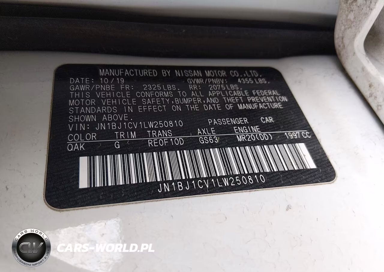 2020 Nissan Rogue Sport S Fwd Xtronic Cvt VIN:JN1BJ1CV1LW250810 - 9