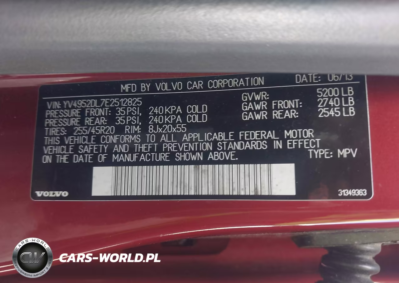 2014 Volvo Xc60 3.2 VIN:YV4952DL7E2512825 - 9