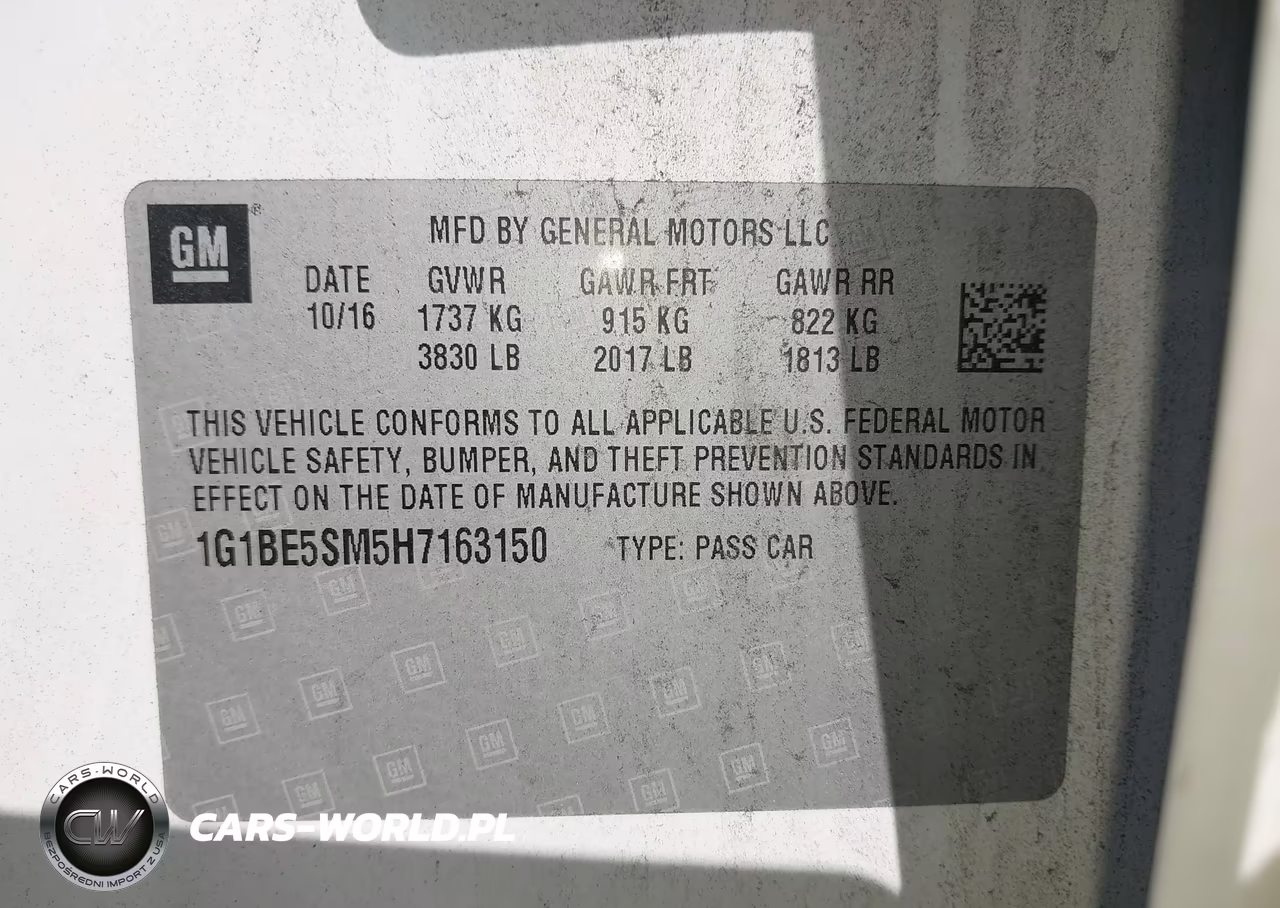 2017 Chevrolet Cruze Lt Auto VIN:1G1BE5SM5H7163150 - 9