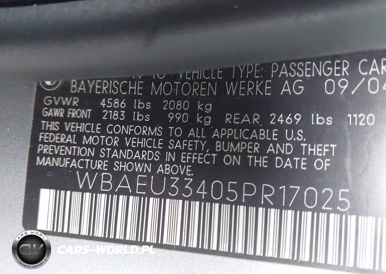 2005 BMW 325Xi VIN:WBAEU33405PR17025 - 9