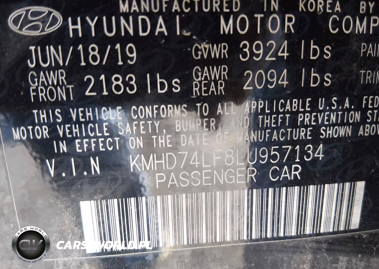 2020 Hyundai Elantra Se VIN:KMHD74LF8LU957134 - 9