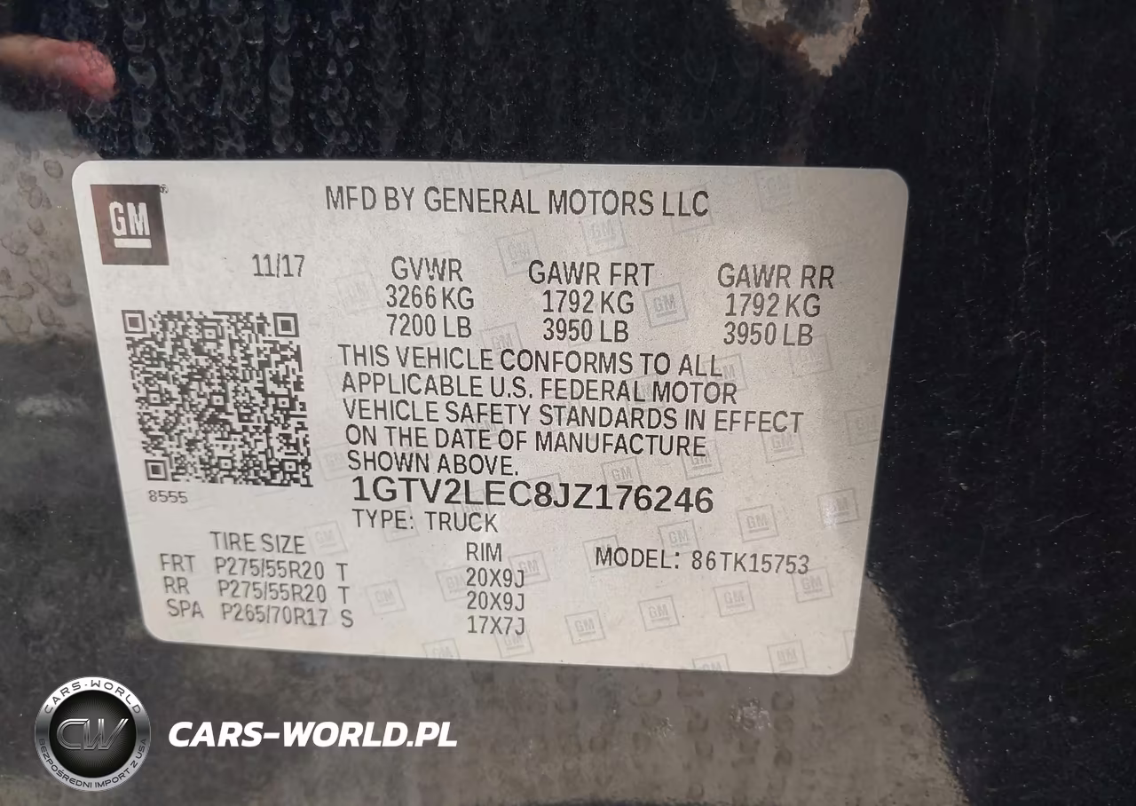 2018 GMC Sierra 1500 VIN:1GTV2LEC8JZ176246 - 9