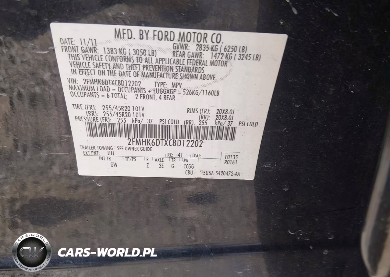 2012 Ford Flex Titanium VIN:2FMHK6DTXCBD12202 - 9