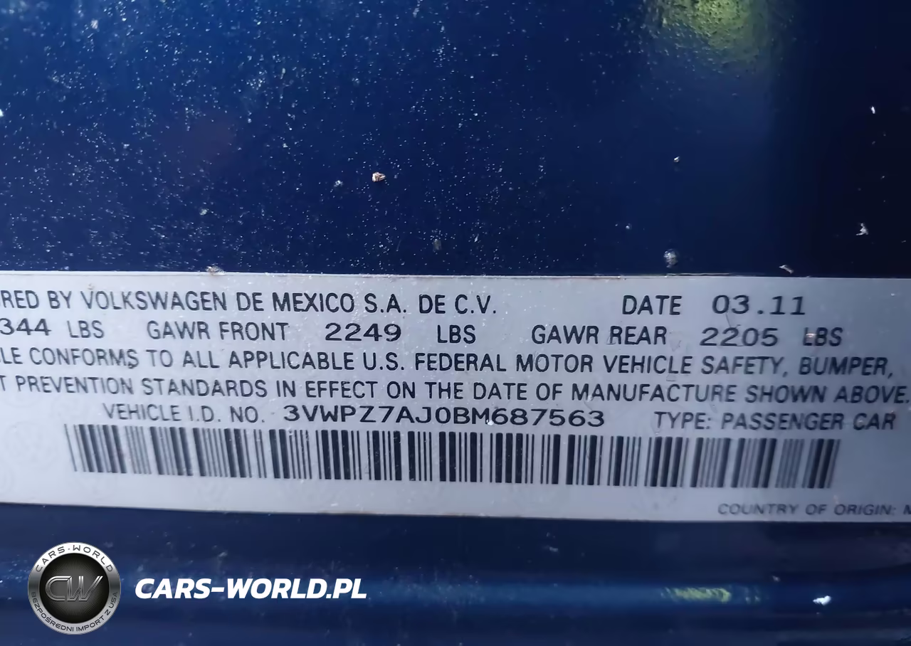 2011 Volkswagen Jetta Sportwagen 2.5L S VIN:3VWPZ7AJ0BM687563 - 9